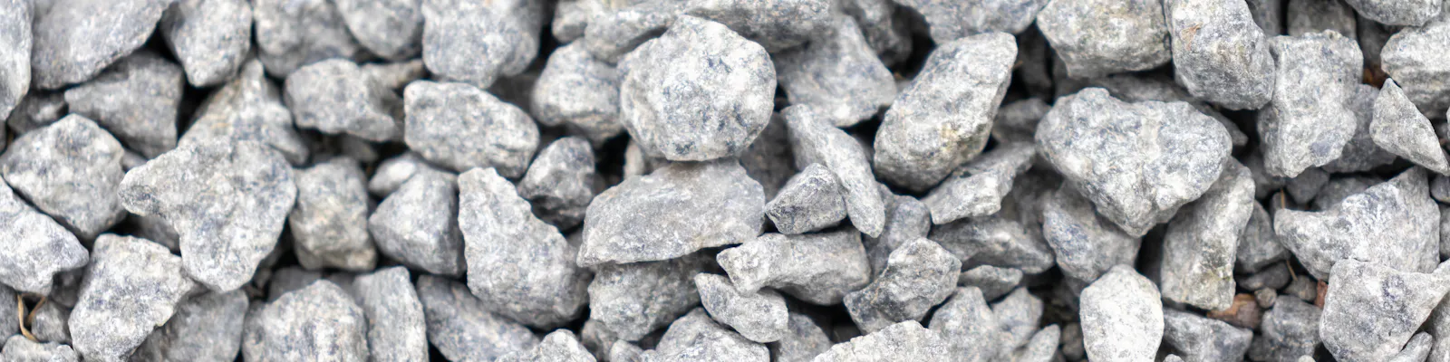 Close-up of a pile of crushed stone sub-base